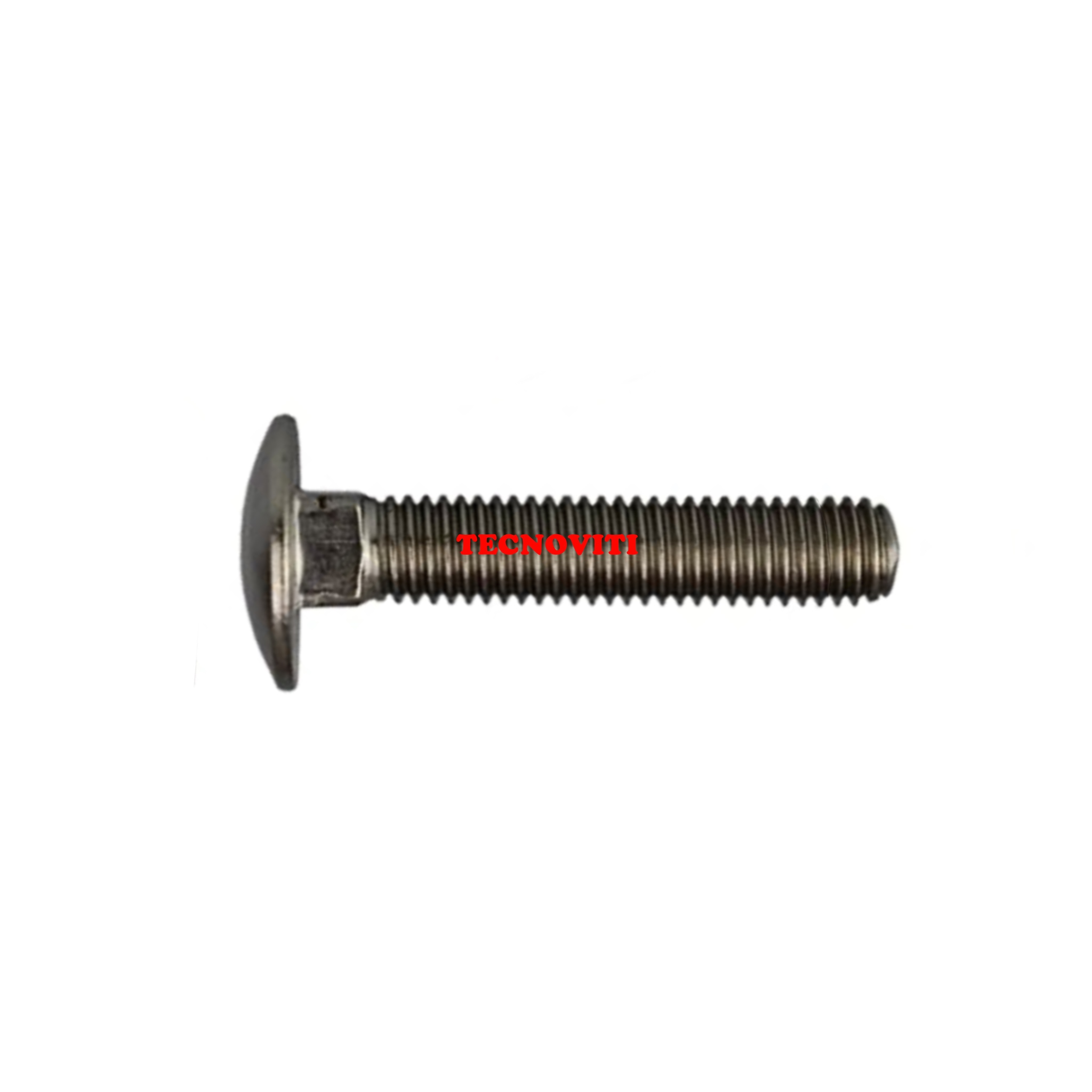 Viti a testa tonda con quadro sottotesta interamente filettate (ev. con dado)_TECNOCODE: 5732TF Viti a testa tonda con quadro sottotesta interamente filettate (ev. con dado). DIN 603