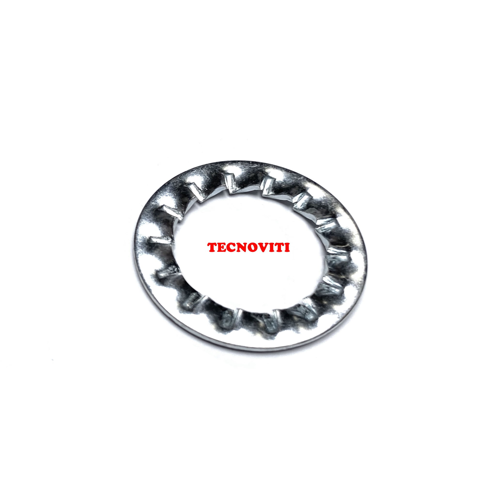 Rondella elastica a dentellatura interna con denti sovrapposti. DIN  6798 Forma I. TECNOCODE: 6798I