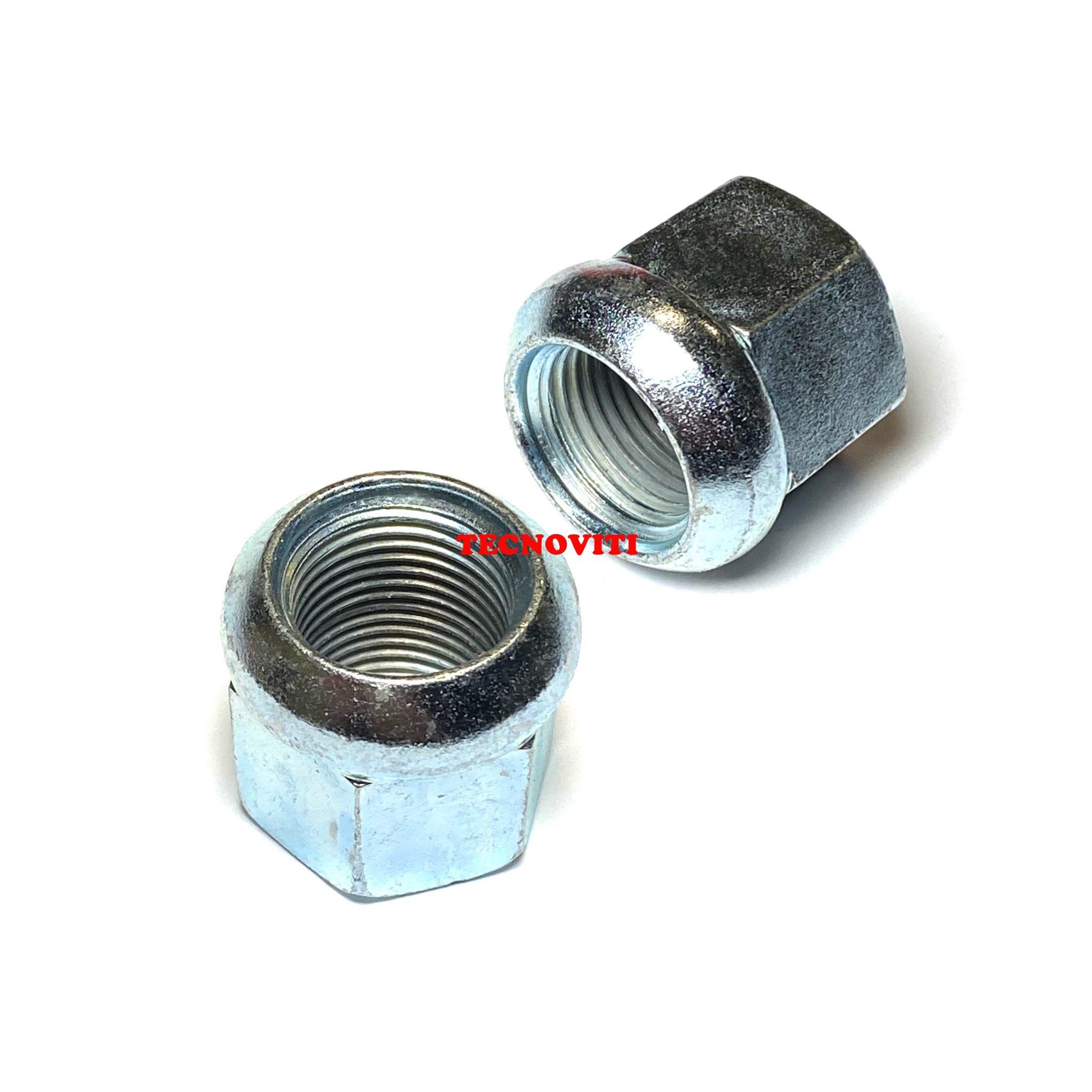 Dado con collare sferico per ruote (dado svasato per ruote). DIN 74361 Forma A. TECNOCODE: 6925