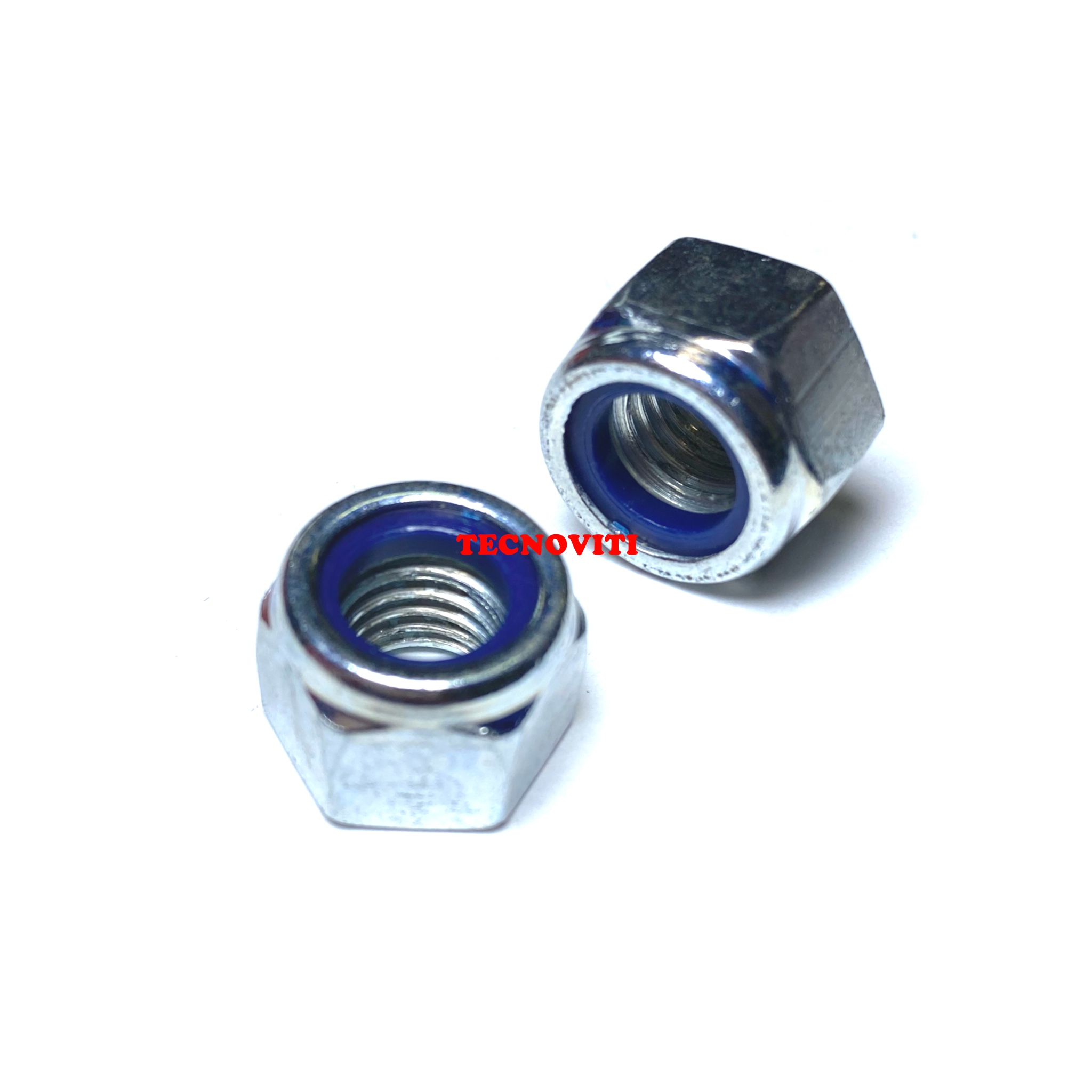 Dadi autobloccanti esagonali con inserto non metallico (nylon) e filettatura in pollici