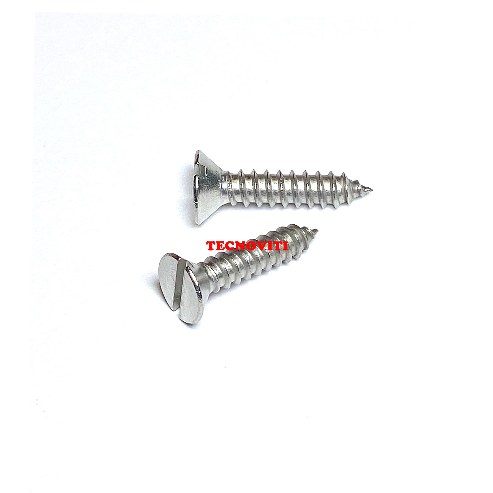 Viti autofilettanti a testa svasata taglio cacciavite. DIN 7972