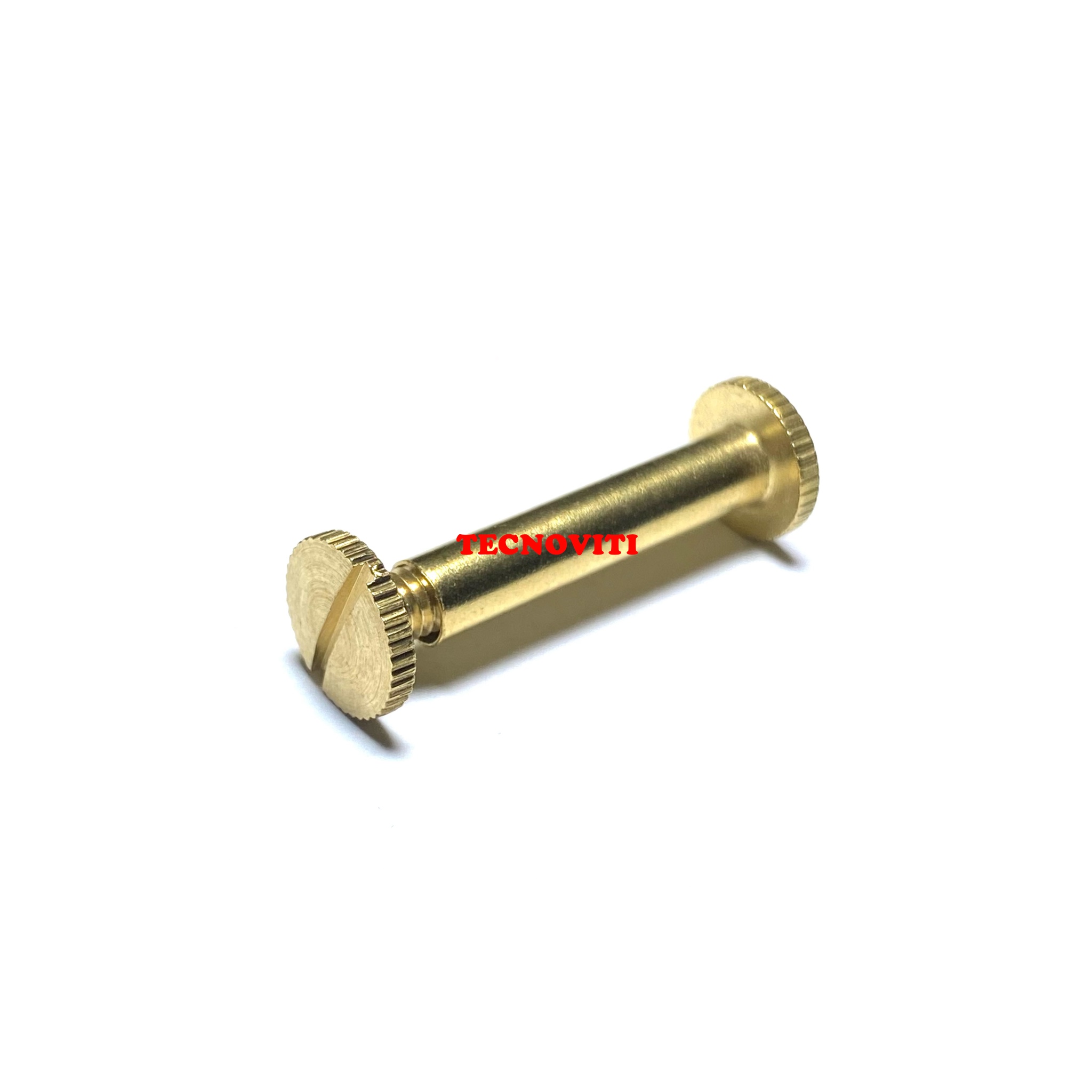 Viti di giunzione_TECNOCODE: 5440M+F Viti di giunzione (a cannocchiale - registro - sepolte) con testa piana ad intaglio – maschio + femmina. TECNOCODE: 5440M+F